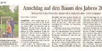 2014_Vandalismus am Baum des Jahres 2000